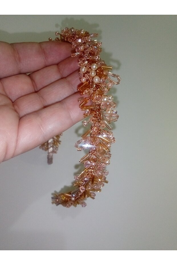 ÇİÇEKLİ   TEK TASARIM TAÇ - 4