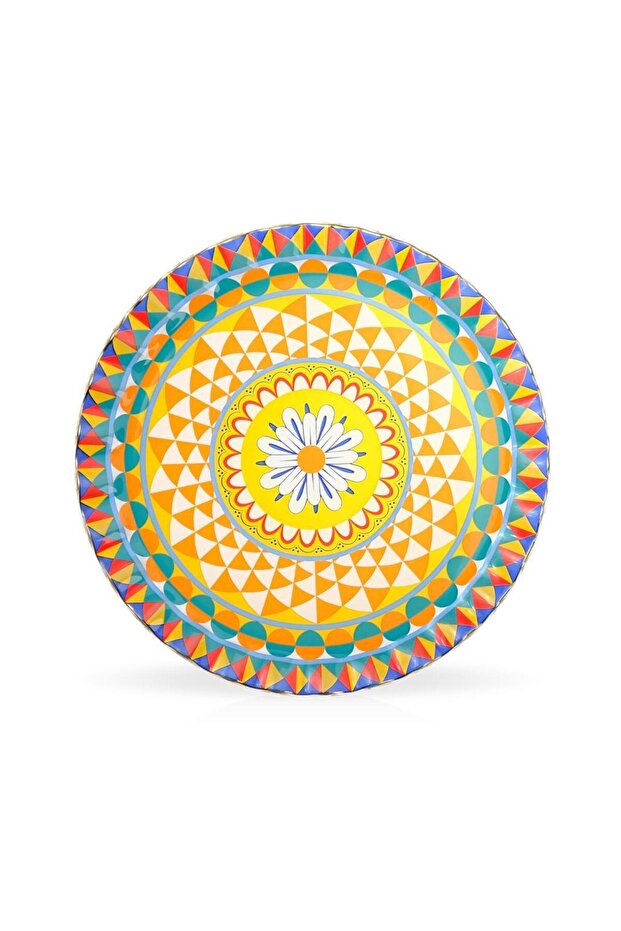 Mozaik Tekli Servis Tabak 26cm - 1