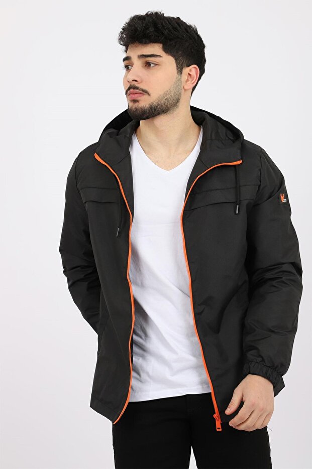 Style Combination Colorful Zippered Raincoat Seasonal PLDP 2920