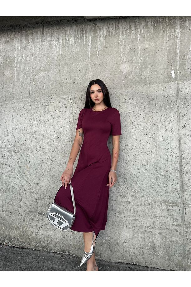 Modal Kumaş Midi Elbise - 3