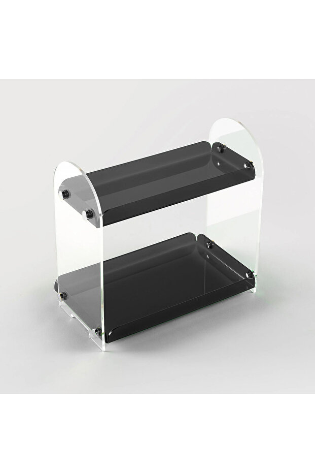 2-Tier Multi-Purpose Organizer (Transparent - Smoked)