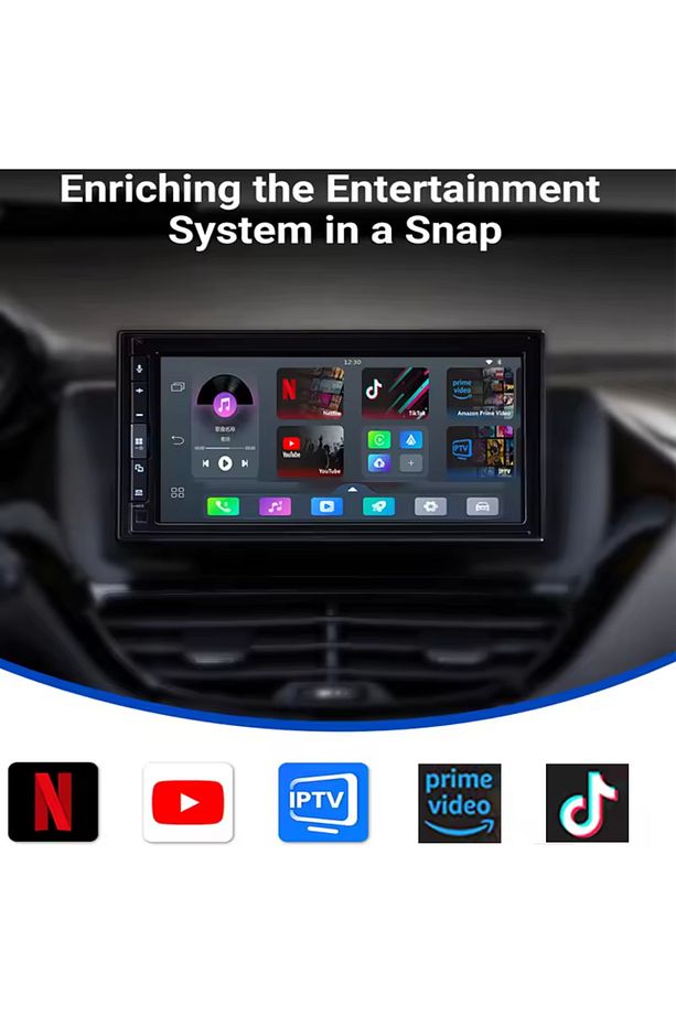 Ottomotion Play2video Kablosuz Carplay, Android Auto, Netflix Youtube Adaptör Ai Box - 5