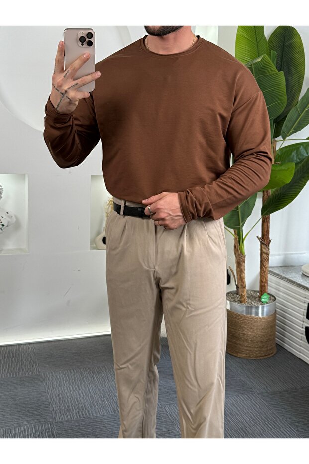 Beyaz Basic Regular Fit Badi - 4