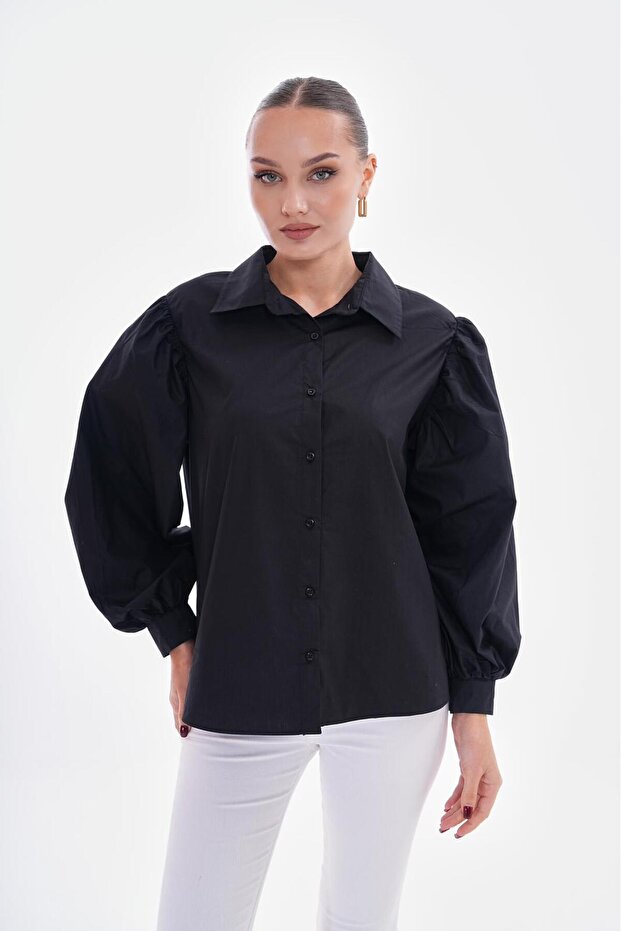 Balonlu Kol Gömlek - 4