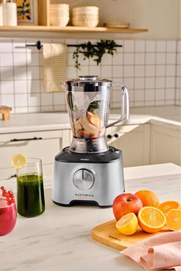 Mastermaid Power Max 11 in 1 Mutfak Robotu Cool Gray 2500W 1000 ml - 1