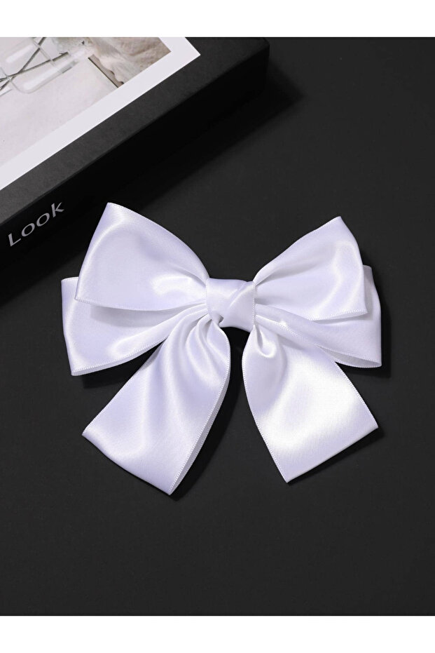 مشبك فيونكة أوتوماتيكي من الساتان بطبقة مزدوجة - 3