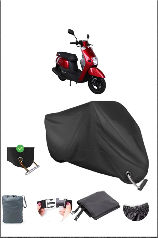 قماش القنب للدراجات النارية المقاوم للماء متوافق مع قفل متين من Black Altai Uma50