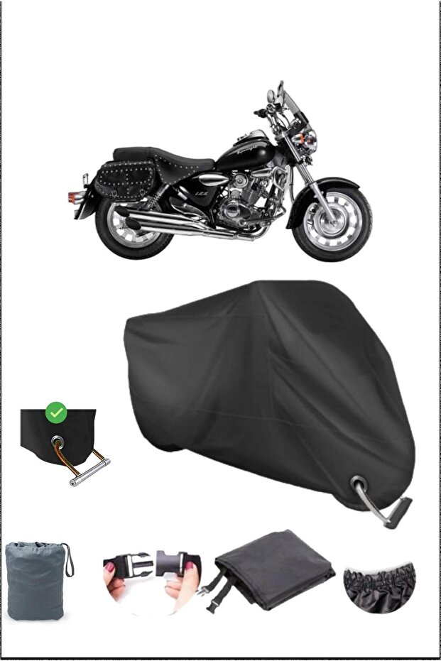 قماش القنب للدراجات النارية المقاوم للماء متوافق مع قفل متين Kuba Superlight150