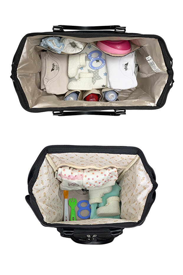 Millennium X Pro Siyah Takım Kadın Bebek Bakım Sırt Ve Omuz Çantası - 8