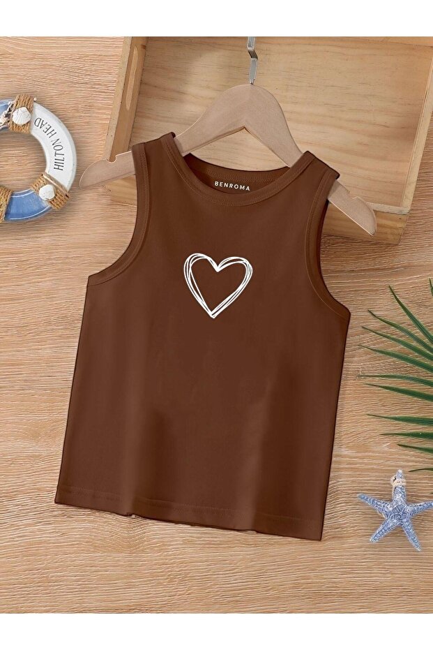 Cartoon Character Printed Sleeveless Children's T-Shirt