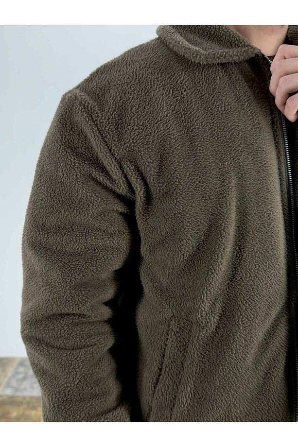 Soft Peluş Bomber Mont-Acı Kahve - 6