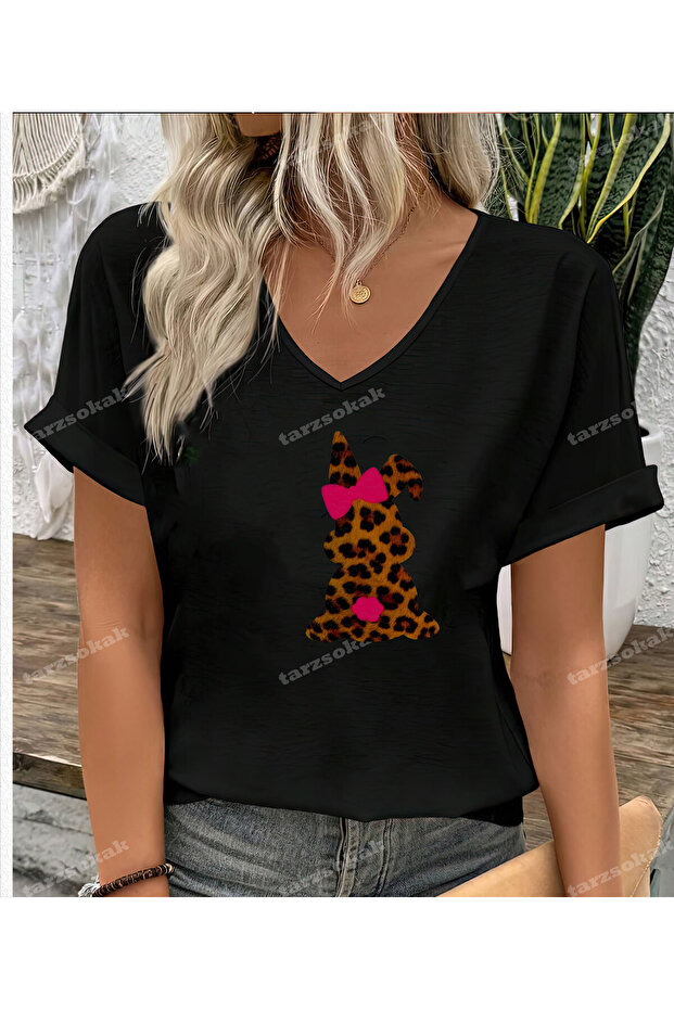 Leopard Patterned Rabbit Bunny - 1
