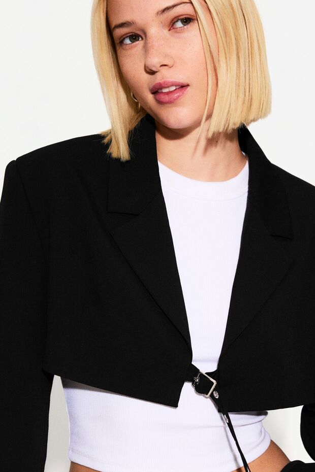 Cropped blazer - 1
