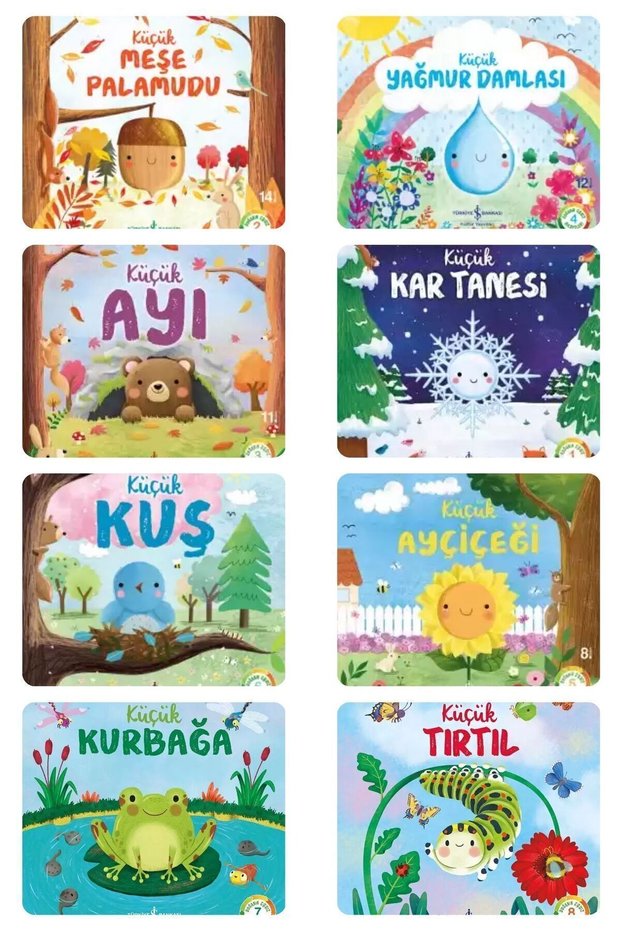 New- DOĞANIN EŞSİZ HİKAYELERİ -All Series-Set of 8-Little Frog-Little Caterpillar-Little Acorn