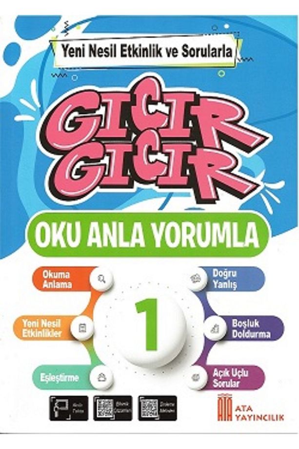 Ata 1.Sınıf 2.Dönem Yeni Nesil Sorularla Gıcır Gıcır Soru Bankası + 28 li Okuma Hikaye Seti - 2