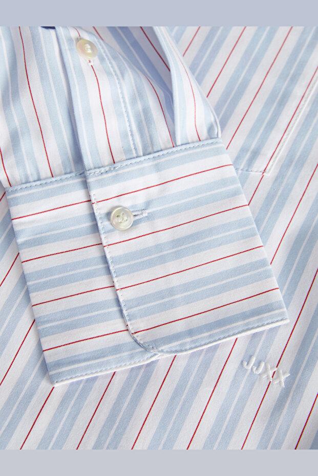 Kadin Basic Oversize Poplin Gömlek - Jamie - 5