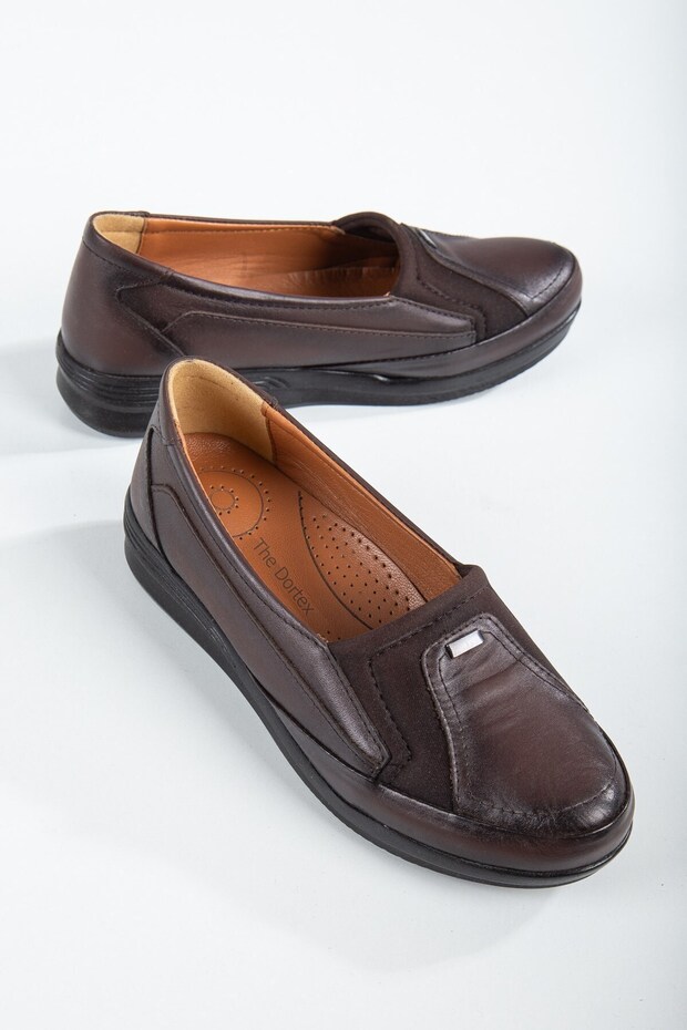 Women's Inside-Out Genuine Leather Orthopedic Flexible Mother Shoes