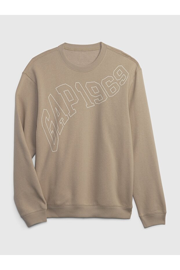 Erkek Bej Gap Logo Sweatshirt - 4
