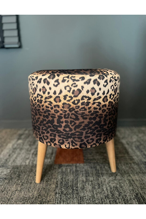 Leopar desenli döşemelik kumaş - 3