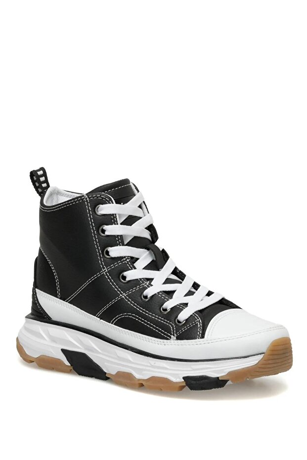 101385549 Vıole Pu Hi Black-White-Camel Women's Sneaker Aya