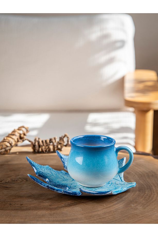 Çınar Handmade Kahve Fincanı Mavi -150 ml. - 5