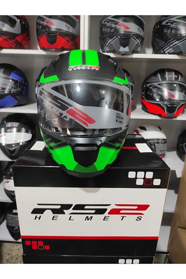 Çene Açılır Güneş Vizörlü Kask - 1