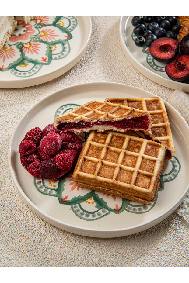 Boho Handmade 6lı Pasta Tatlı Tabağı- Stackable 20 cm. - 6