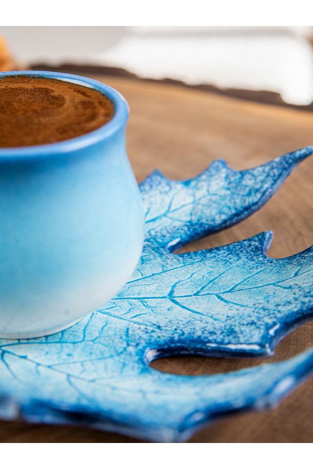 Çınar Handmade Kahve Fincanı Mavi -150 ml. - 4