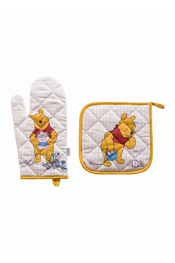 LCW HOME Karışık Winnie the Pooh Baskılı Fırın Eldiveni ve Tutaç - 5