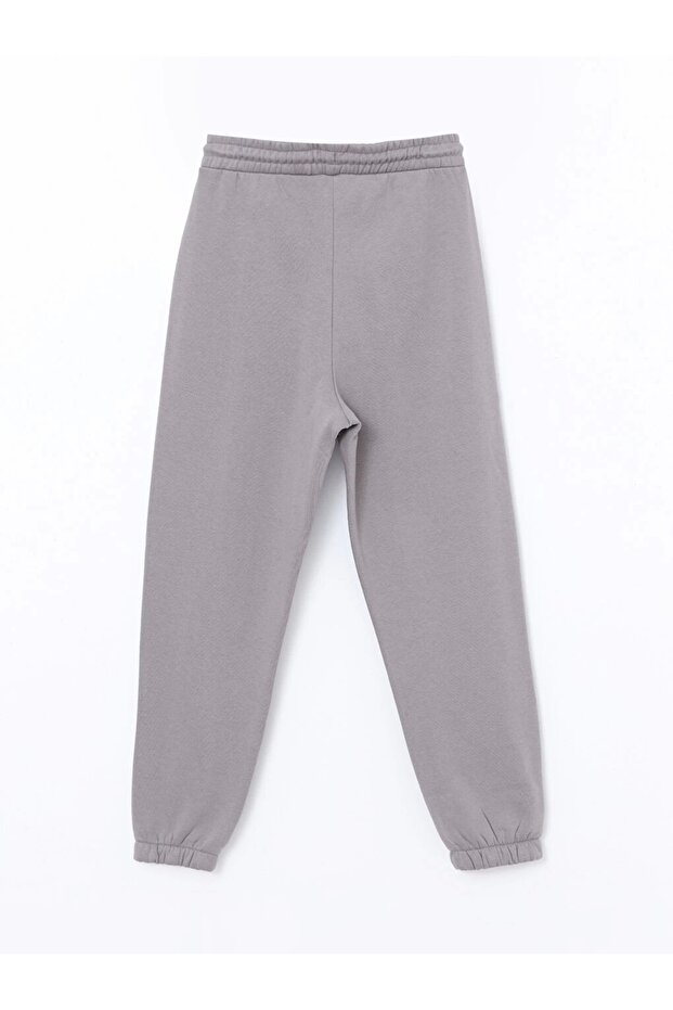 LCW Vision Gri Beli Lastikli Kadın Kalın Jogger Eşofman Altı - 6