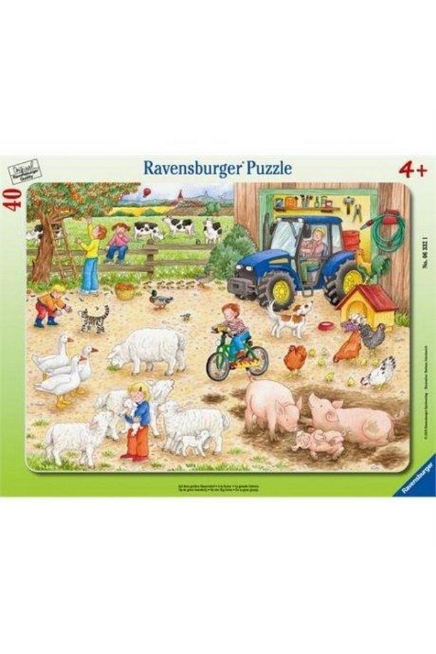 40 Parça Küçük Çerçeveli Puzzle Büyük Çiftlik 063321 - 1