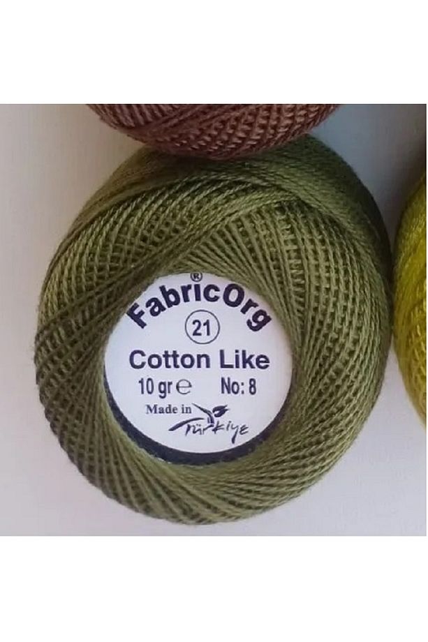 Cotton Like Etamin-kanaviçe Iplik (10 GR-NO8 İP) - TEK YUMAK - 21 Numaralı Renk - 2