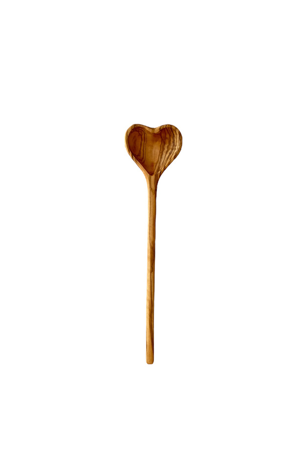 Helene Heart Shaped Spoon - Olive Wood - with Gift Package Option