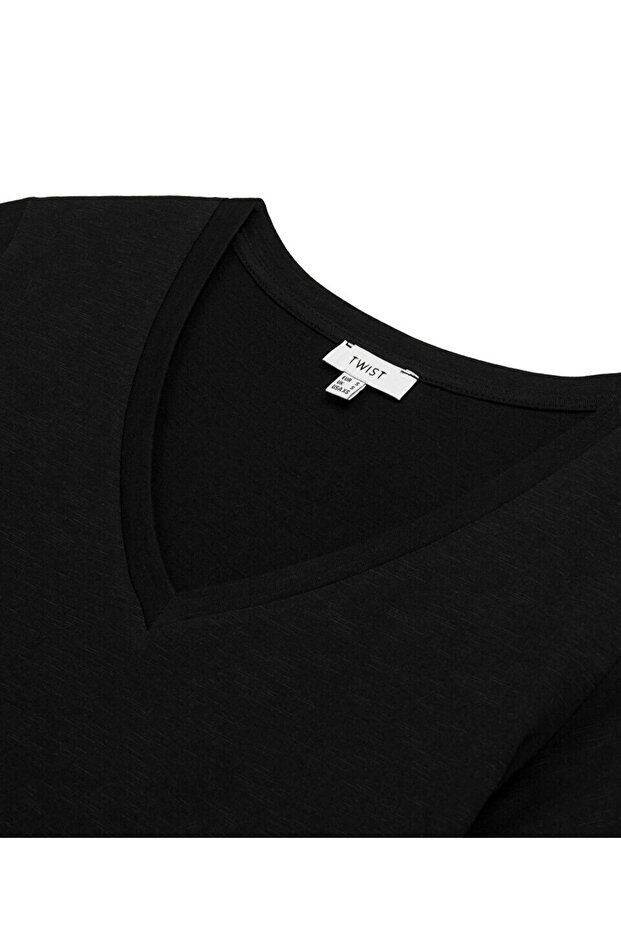 V YAKA BASIC TİŞÖRT - 4