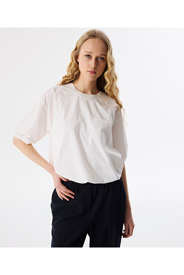 TEKNİK KUMAŞ BLUZ - 1