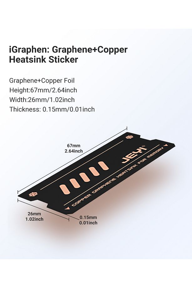 JEYI Ram Soğutucu 2/Adet Isı Emici Termal Soğutucu Laptop Dizüstü  İçin DDR/DDR2/DDR3/DDR4/DDR5 - 8