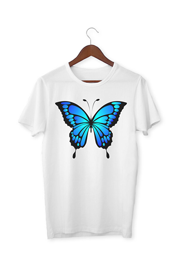 Butterfly Print T-Shirt - Butterfly T-Shirt 004