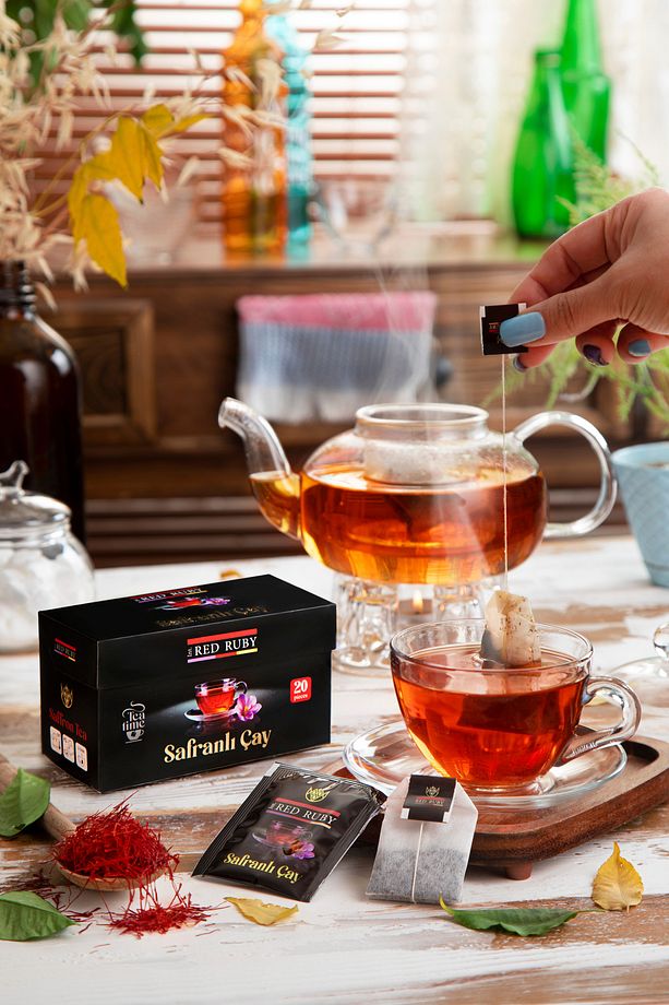Organik Safranlı Siyah Poşet Çay 30 Gr - 2