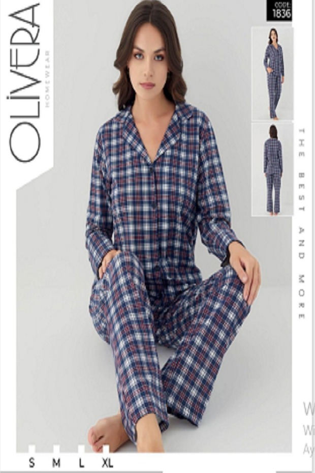 4 Seasons Size Button Women's Pjamas Set Dfn1836