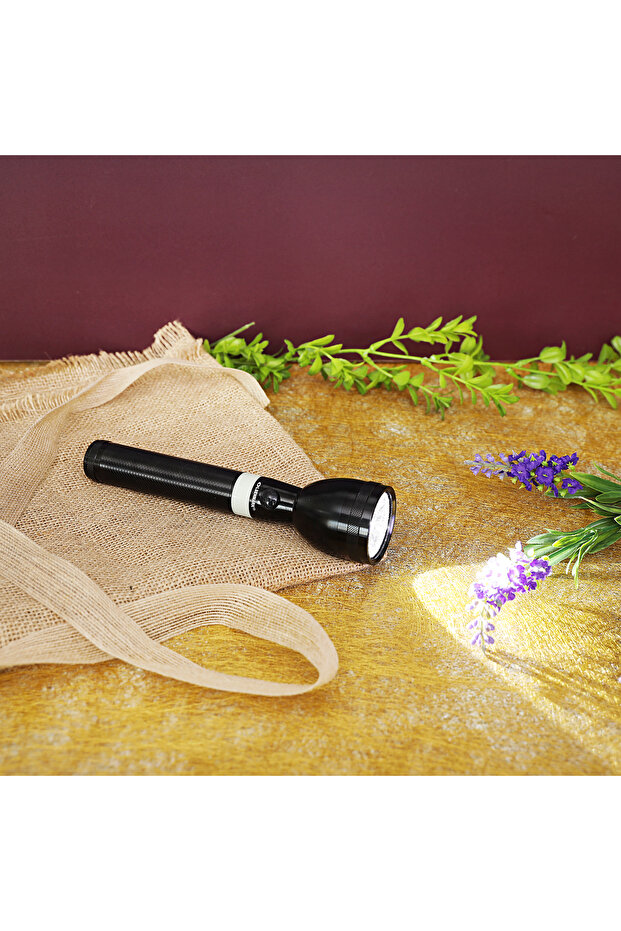 مصباح يدوي LED قابل لإعادة الشحن ببطارية 2000 مللي أمبير في الساعة، مدى 2000 مسافة - 4