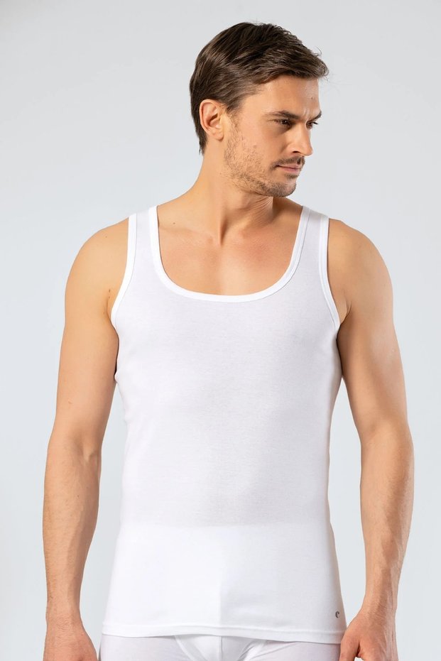 3 Pieces 50% Modal 50% Cotton Rib Men's Undershirt