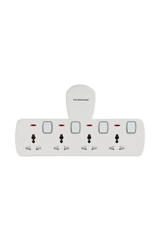 4 way Universal Wall Socket with Individual Switches- OMES1861D