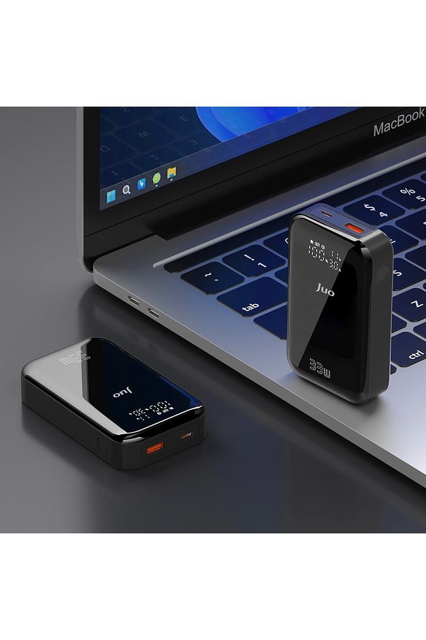 10000 Mah 33w Led Watt Amper Göstergeli Usb-a Type-c Powerbank Taşınabilir Hızlı Şarj Cihazı - 4