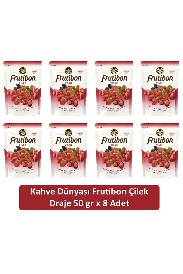 Kahve Dünyası Çilek Frutibon 50 GR x 8 Adet - 1