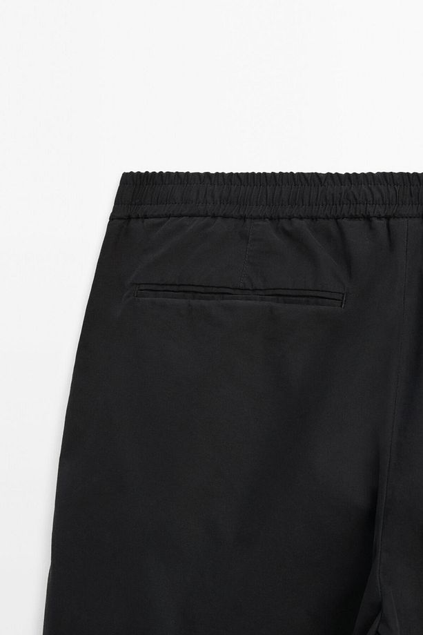 Poplin jogger pantolon - 8