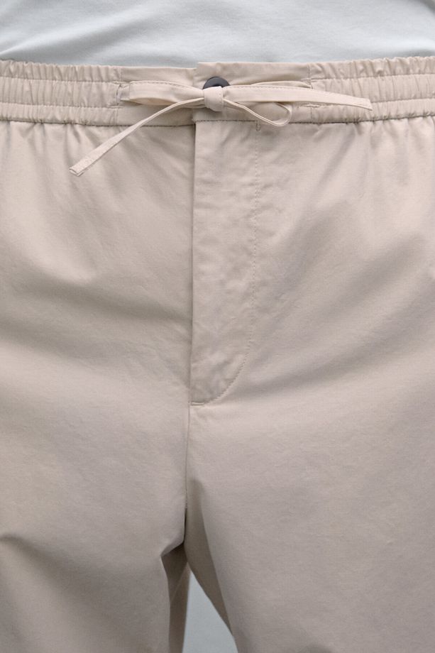 Poplin jogger pantolon - 3