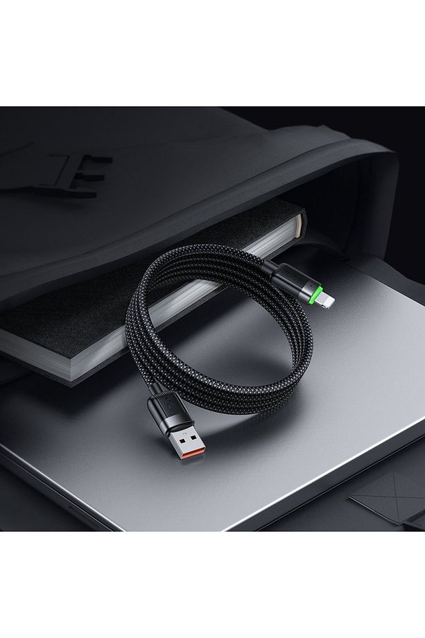 CA-6000 1.2 M USB-A TO LİGHTNİNG 3A MANYETİK SARILABİLİR KABLO - 3