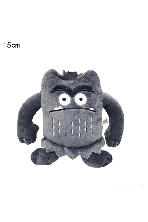 Kawaii Monster Emotion Expression Colorful Gift Plush Toy Grey