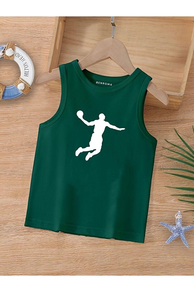 Cartoon Character Printed Sleeveless Children's T-Shirt