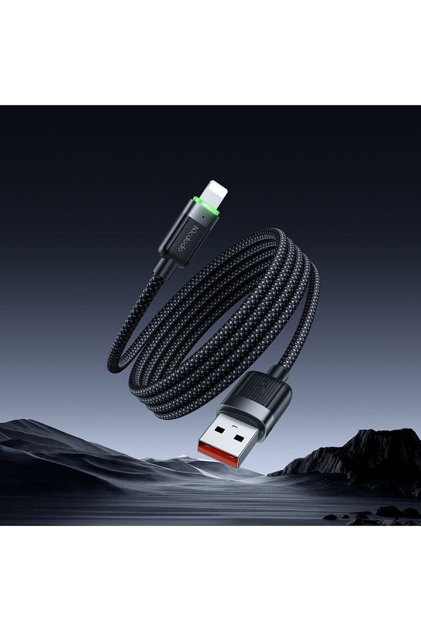 CA-6000 1.2 M USB-A TO LİGHTNİNG 3A MANYETİK SARILABİLİR KABLO - 1
